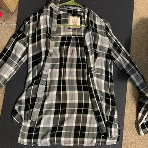Black And White Plaid Flannel